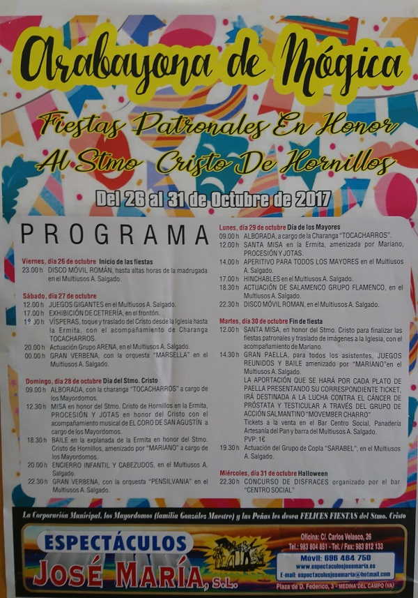 Programa Fiestas 2018